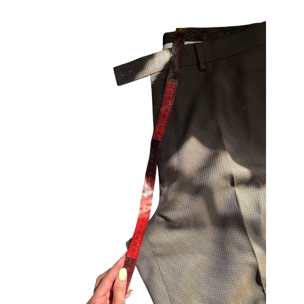 Lauren Ralph Lauren Brown Dress Pants Mens 42x32 Classic Flat Front Wool Blend - Picture 15 of 16
